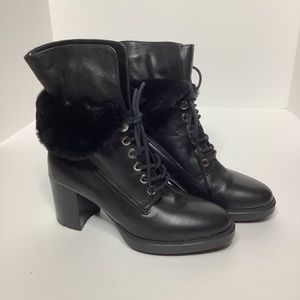 Aquatalia block heeled boot